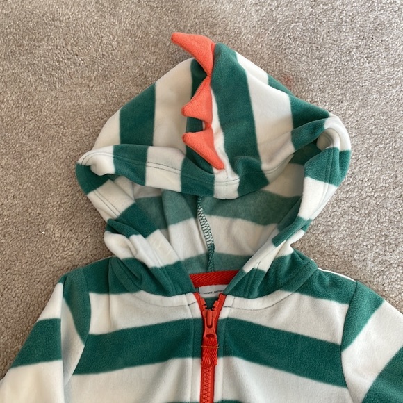 BNWT one piece with dinosaur hood art (6m) - Picture 3 of 6